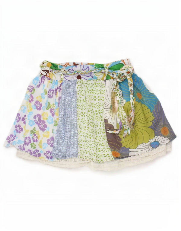 Ženska mini suknja Desigual EU 34 XS W26 Raznobojno cvjetno