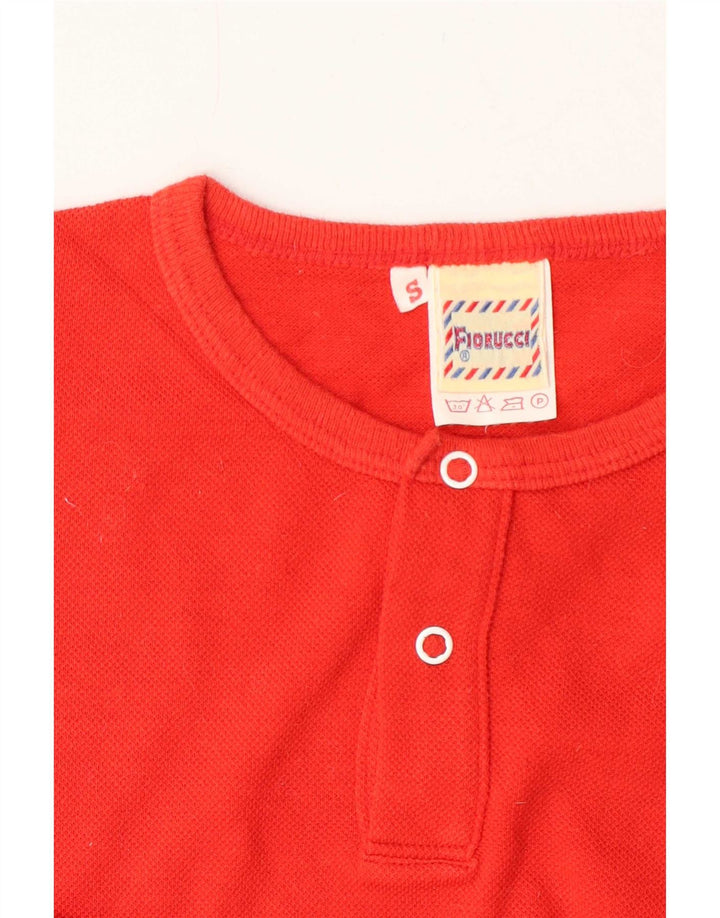 Fiorucci ženska majica kratkih rukava UK 10 Mala crvena pamuk