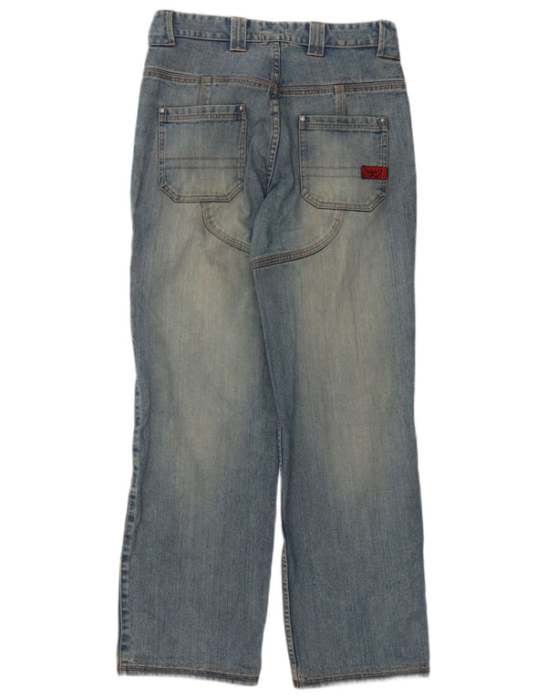 Suomy Mens Motorstyle Graphic Straight Jeans Srednje W32 L32 Plavi pamuk