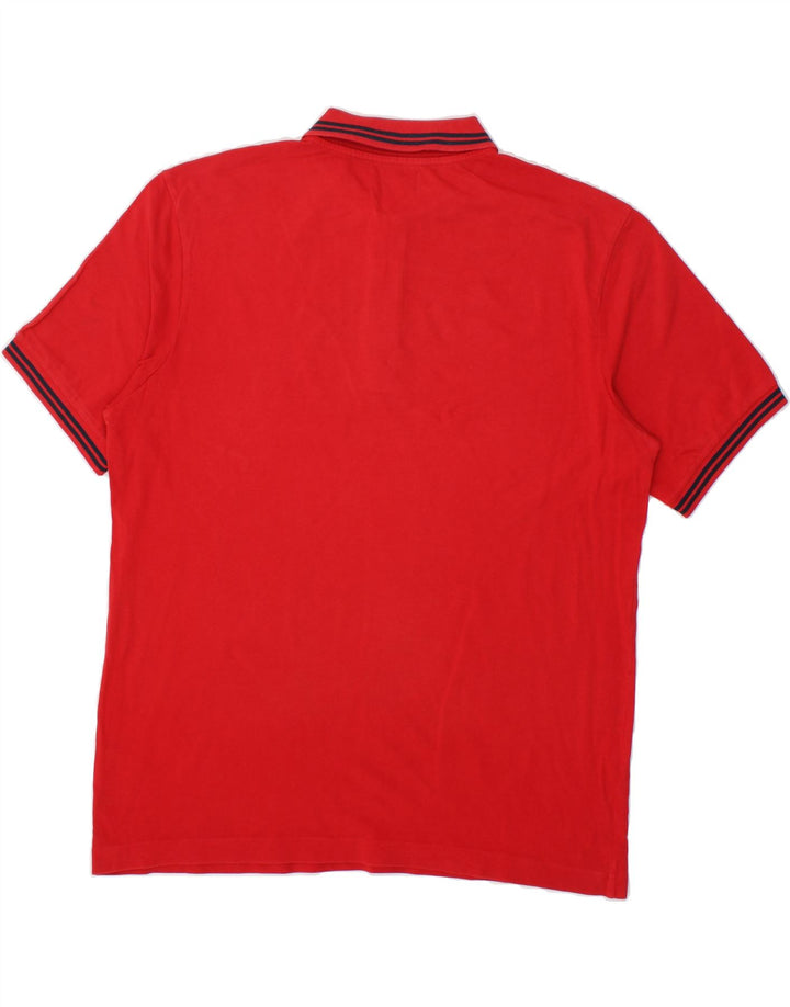 KAPPA Mens Polo Shirt XL Red Cotton Vintage Kappa and Second-Hand Kappa from Messina Hembry 