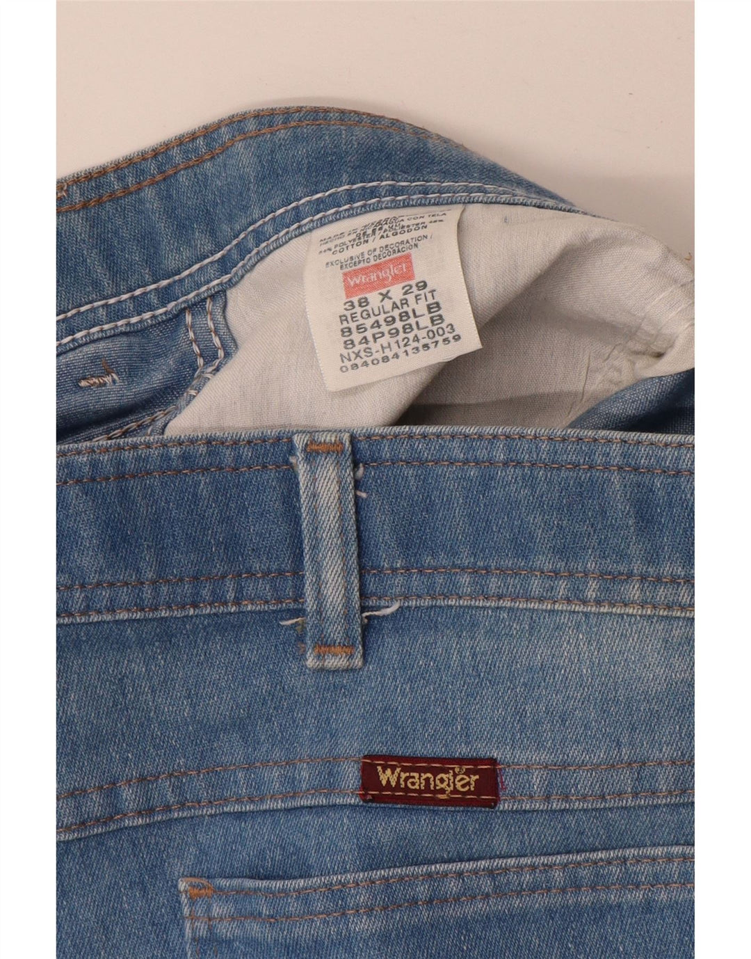 WRANGLER Muške ravne traperice regularnog kroja W38 L29 plavi poliester