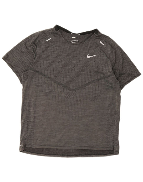 Nike Dri Fit majica kratkih rukava velika siva poliesterska sportska majica