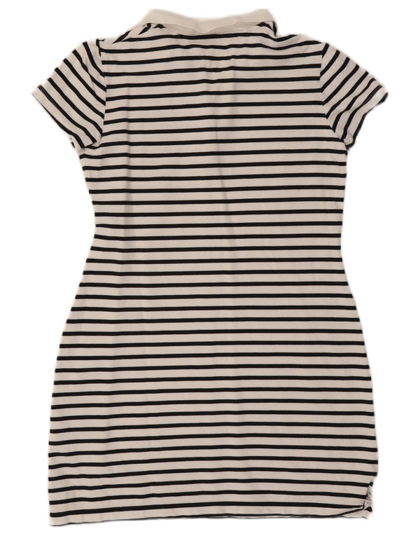 Tommy Hilfiger ženska polo haljina UK 18 XL bijeli pamuk na pruge
