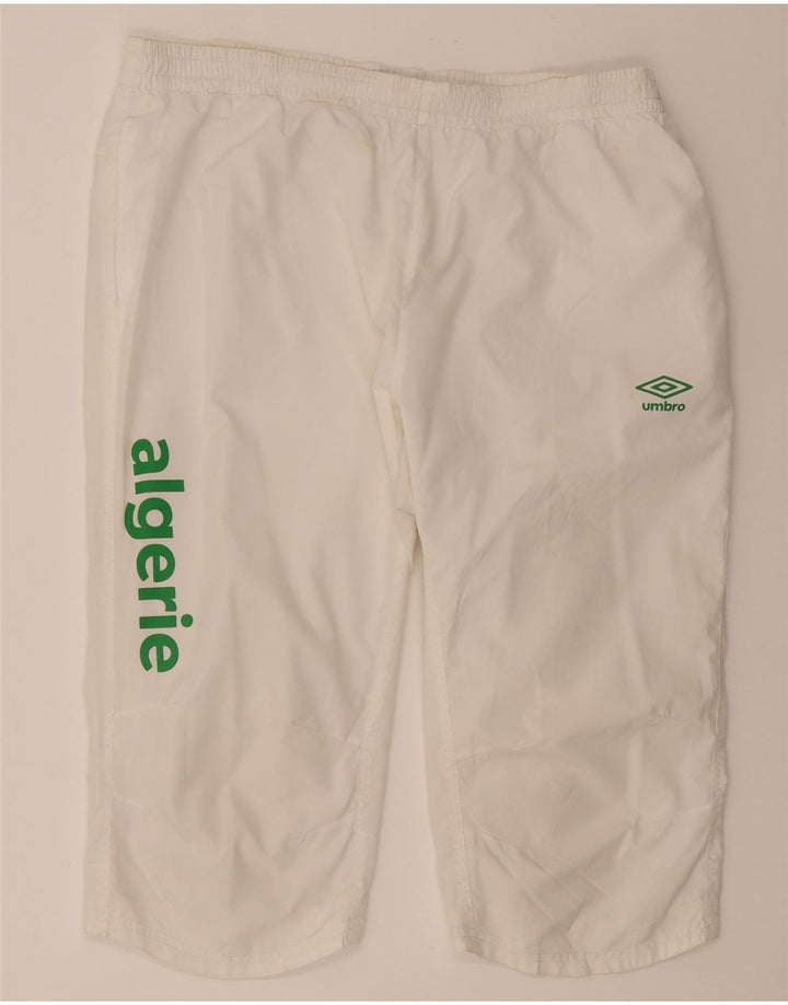 Umbro muške kratke bermude s grafičkim motivima 2XL bijeli poliester