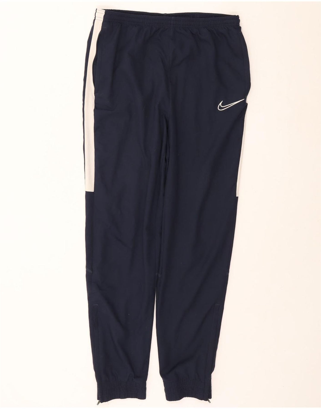 NIKE Muške Dri Fit Trenirke Hlače Joggers Large Navy Blue Colourblock