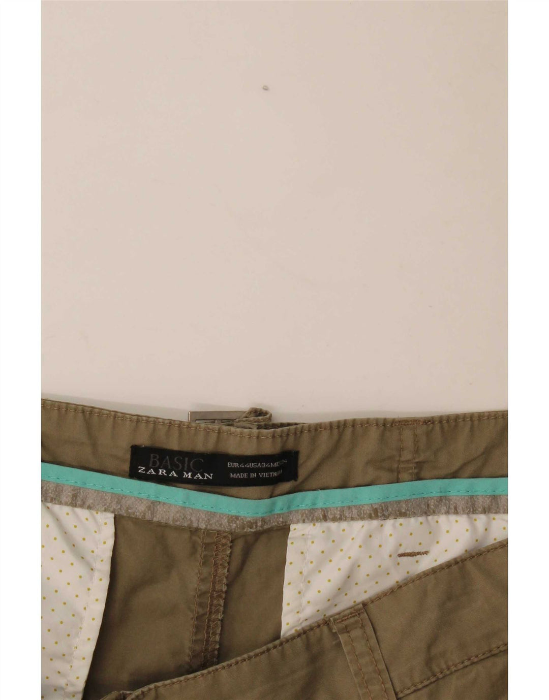 Zara muške chino kratke hlače EU 44 Large W34 Kaki