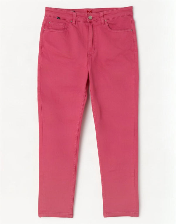 Crew Clothing Ženske kratke traperice UK 10 male W27 L23 ružičasti pamuk