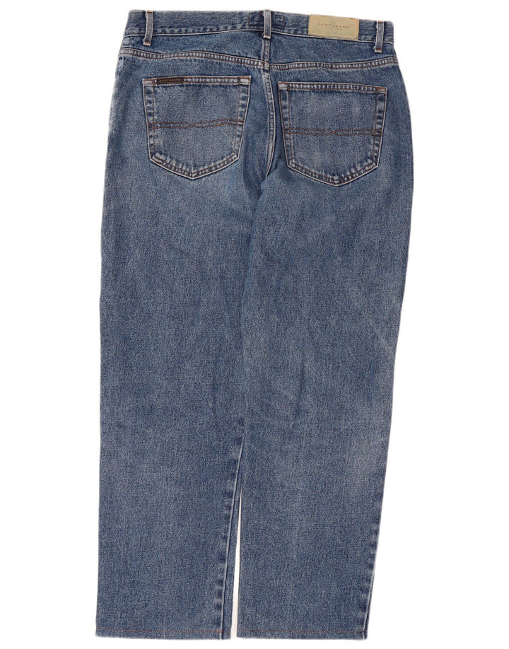 Gant Mens Regular Straight Jeans W34 L27 Plavi pamuk