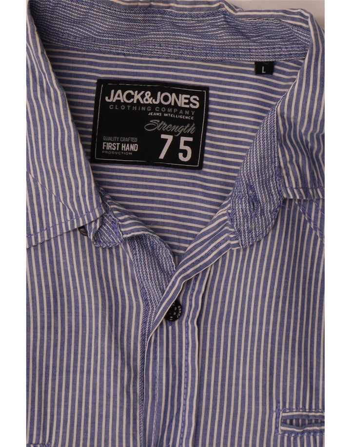 Jack & Jones muška majica kratkih rukava s velikim plavim prugama