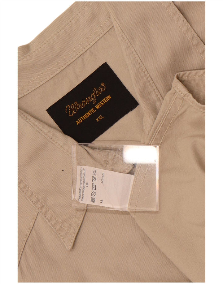 Wrangler muška košulja 2XL bež pamuk
