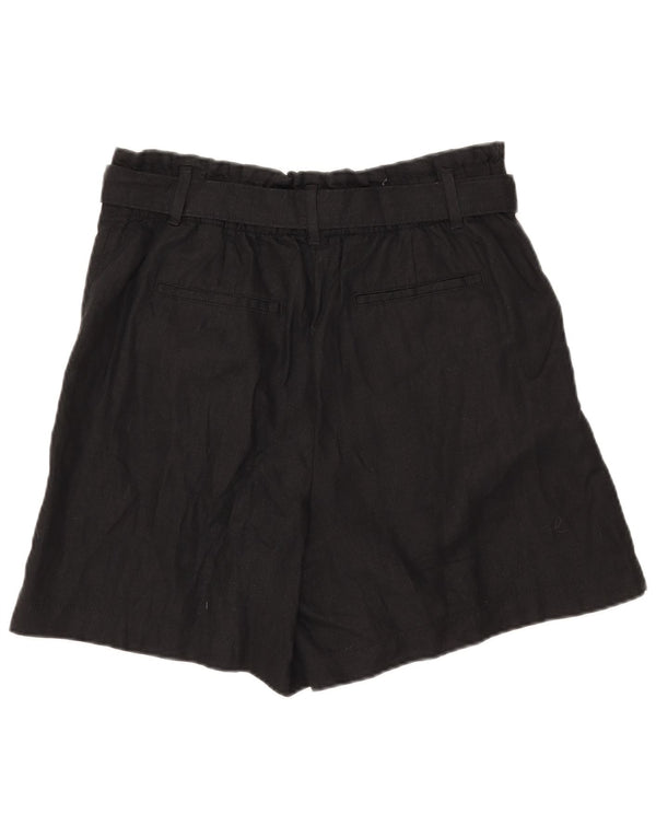 Marks & Spencer ženske kratke chino hlače s štiklima UK 16 Large W32 crna lanena