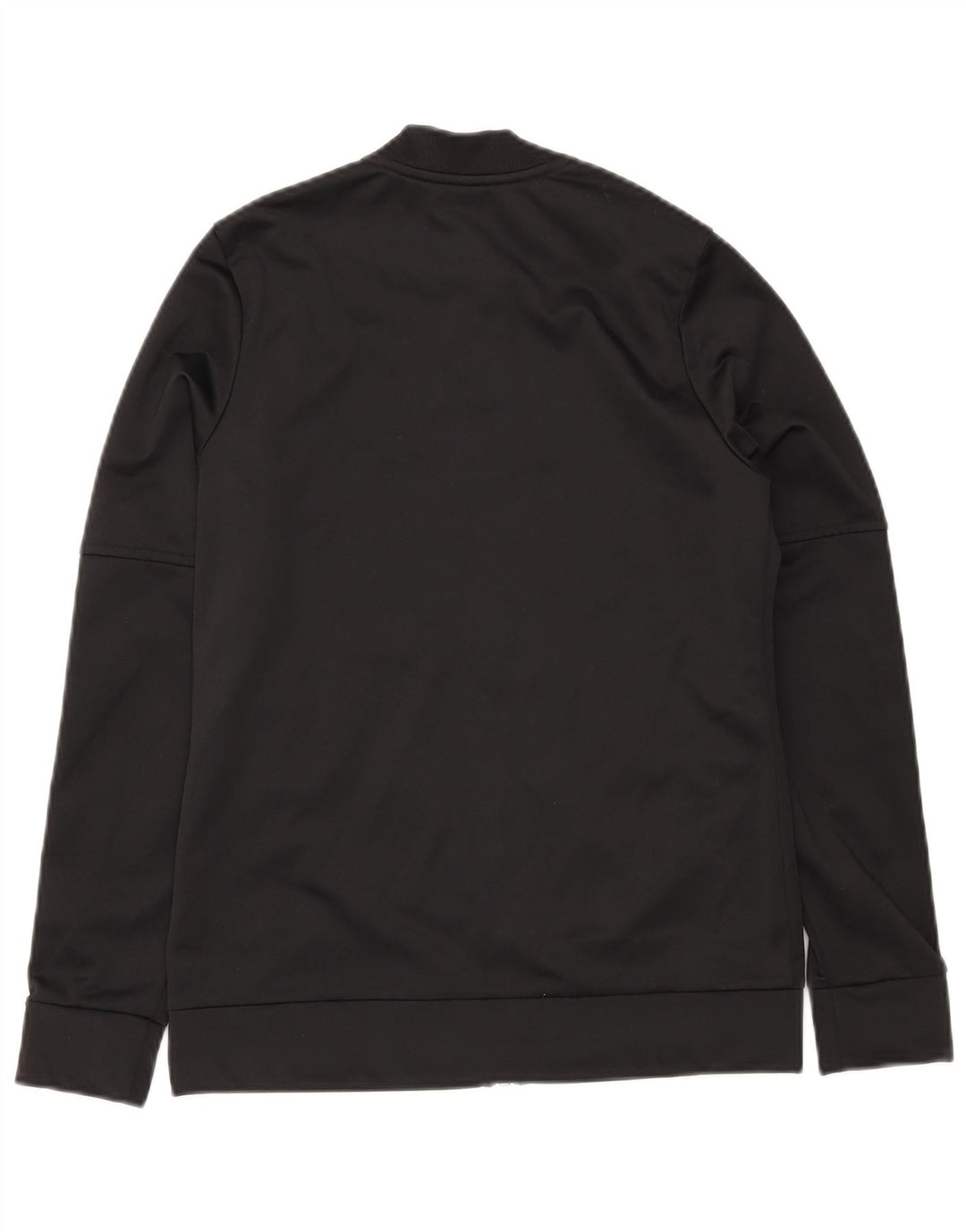 ADIDAS Girls Tracksuit Top Jacket 13-14 Years Black Polyester
