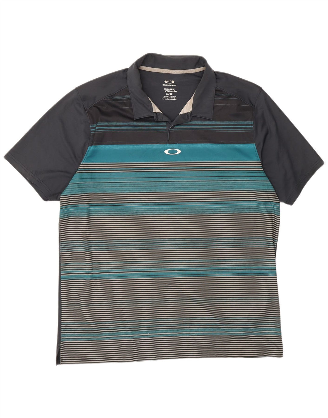 Oakley muška polo majica standardnog kroja XL na sive pruge
