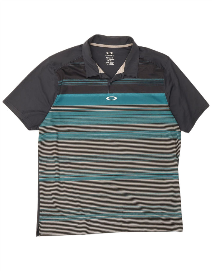 Oakley muška polo majica standardnog kroja XL na sive pruge