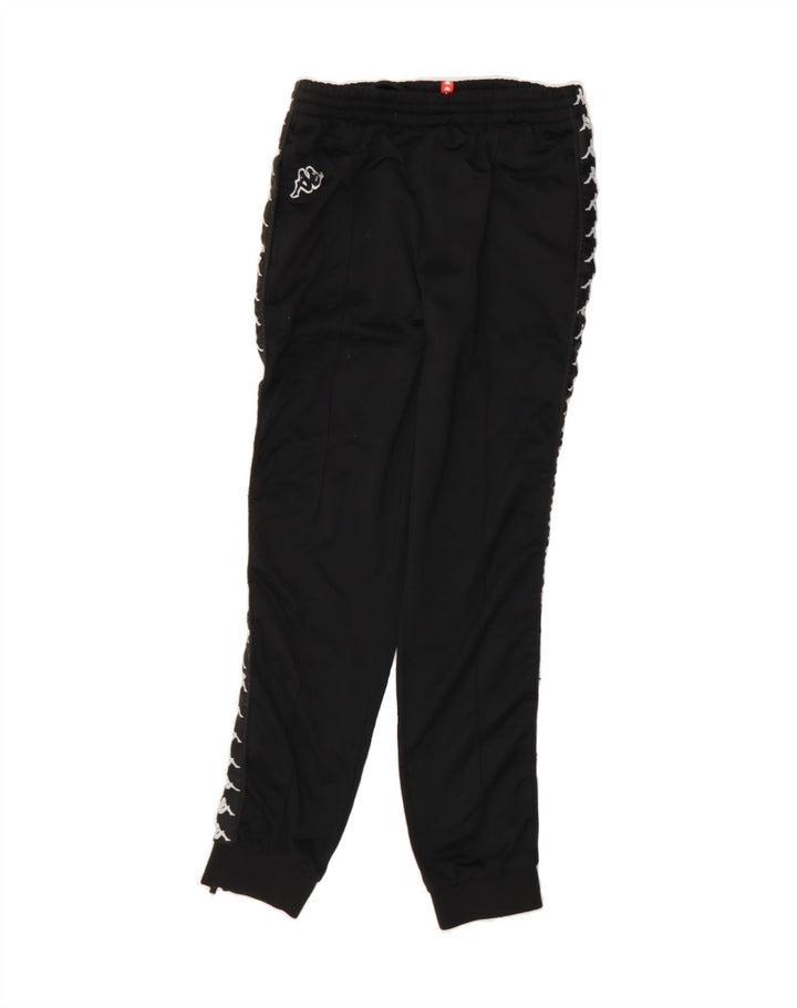KAPPA Mens Graphic Tracksuit Trousers Joggers Small  Black Vintage Kappa and Second-Hand Kappa from Messina Hembry 