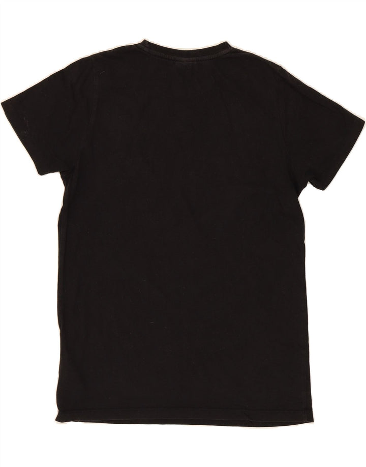 ELLESSE Mens Graphic T-Shirt Top Small Black Cotton Vintage Ellesse and Second-Hand Ellesse from Messina Hembry 