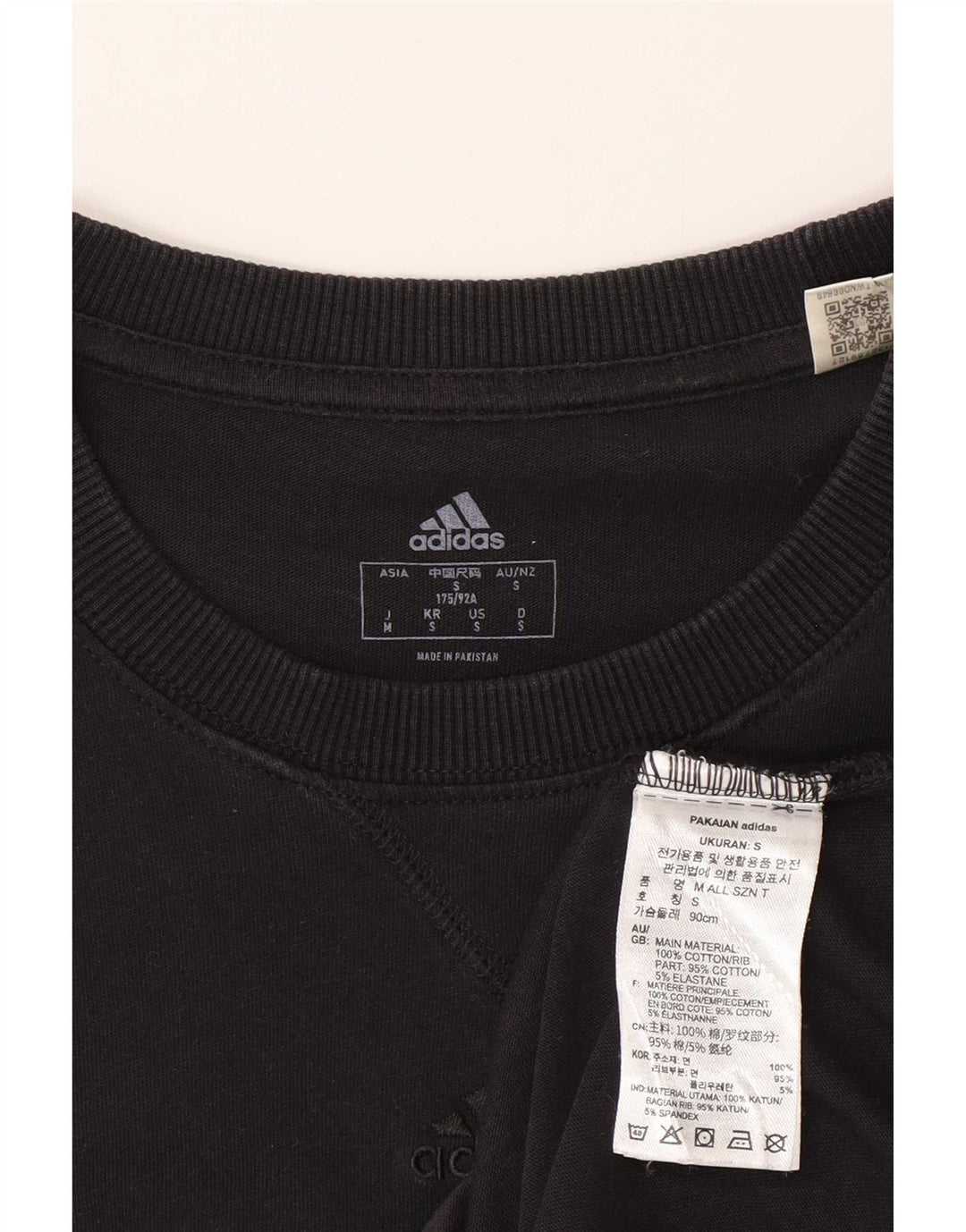 Adidas muška majica kratkih rukava Mala crna pamučna majica