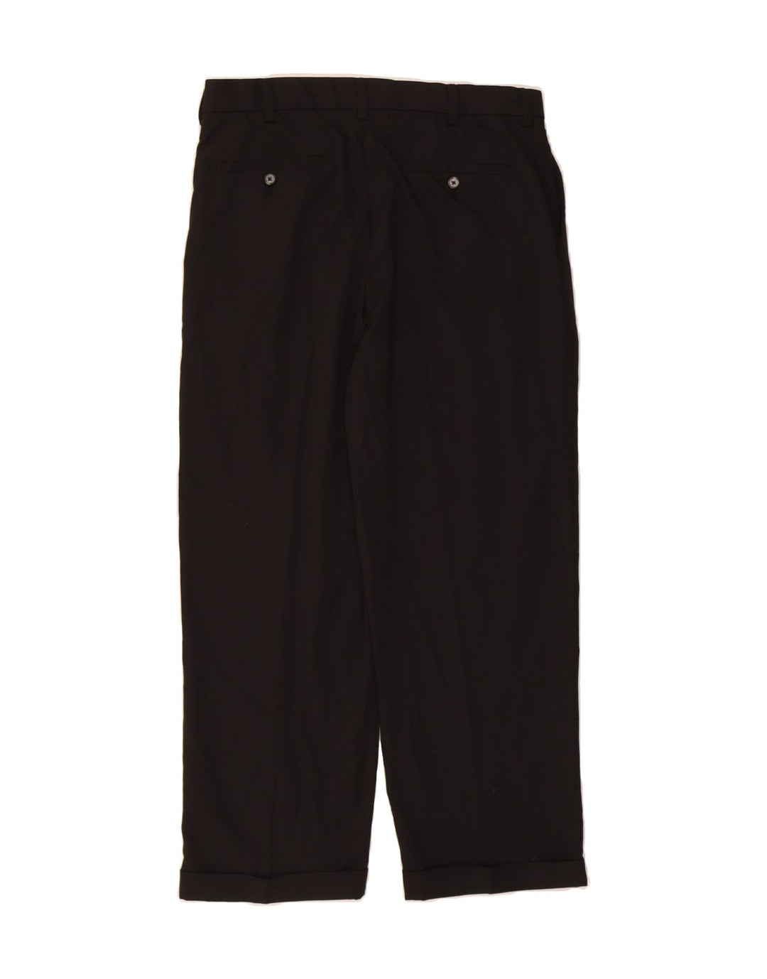 IZOD Mens Cameron Pegged Suit Trousers W34 L29 Black Polyester Vintage Izod and Second-Hand Izod from Messina Hembry 