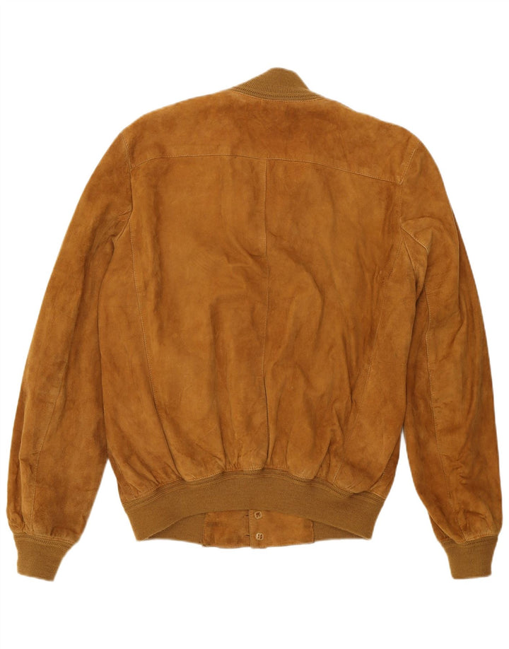 Vintage muška bomber jakna od brušene kože IT 50 srednje bež kože