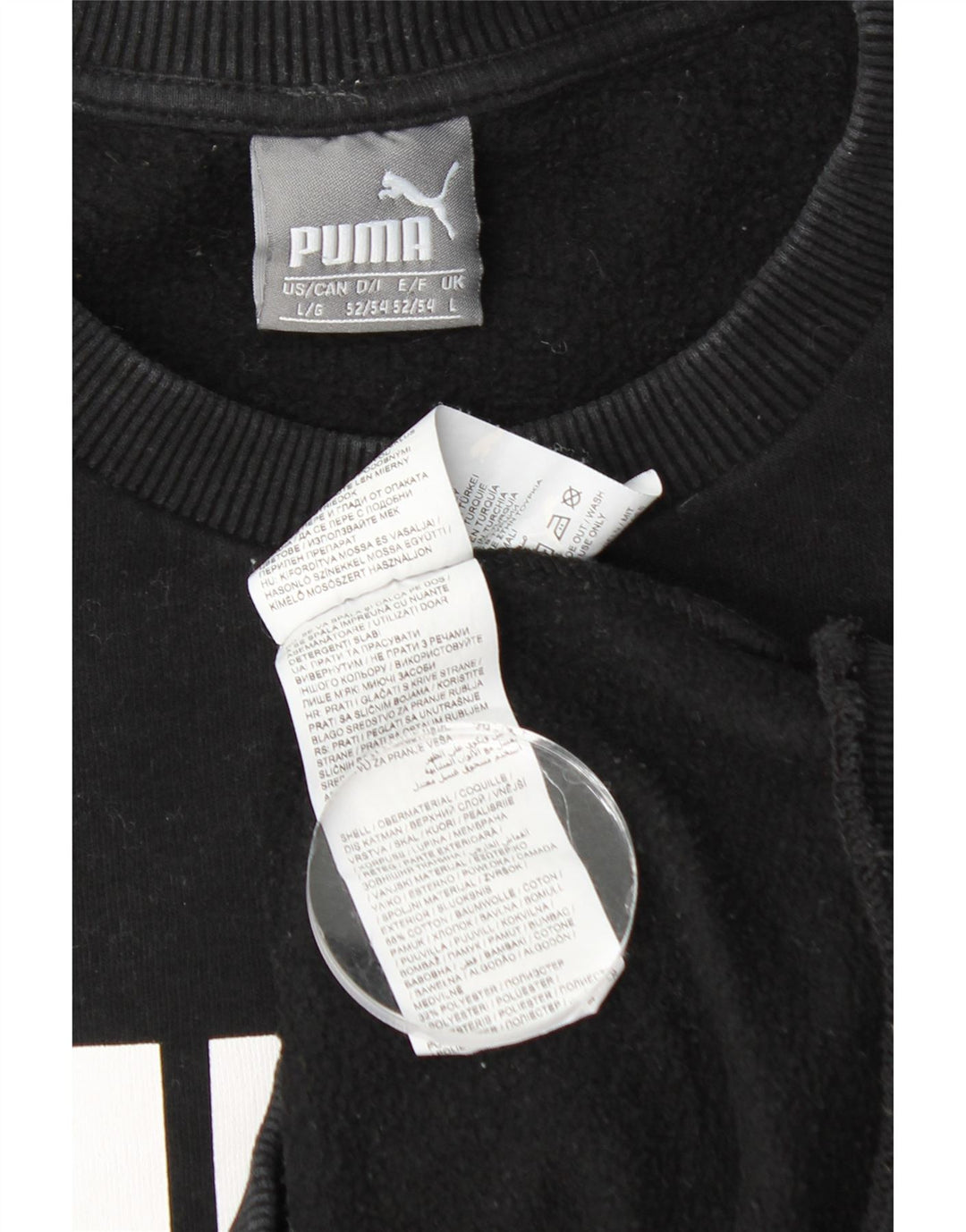 PUMA muška majica s grafičkim motivima, veliki crni pamuk