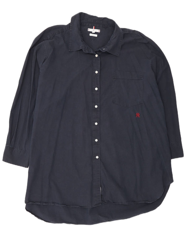 Tommy Hilfiger ženska prekomjerna haljina košulja dugih rukava UK 26 5XL tamnoplava
