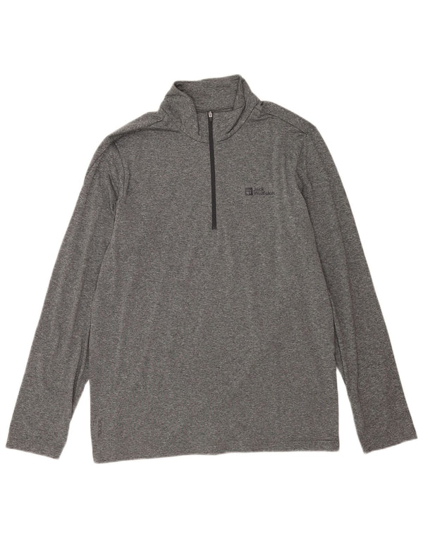 Jack Wolfskin, muška trenirka s patentnim izrezom, gornji dio UK 42, velika siva