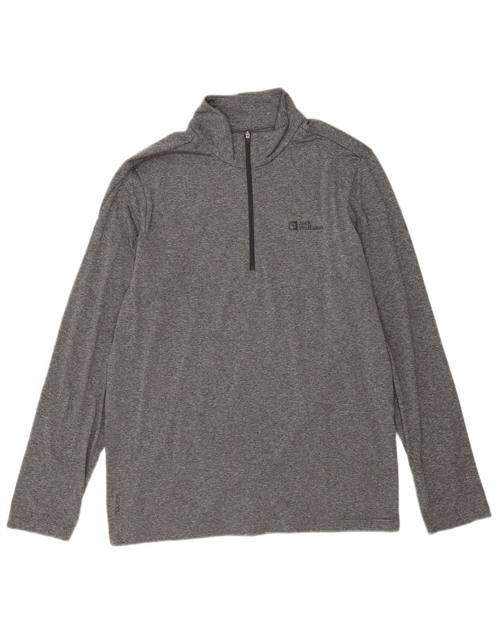Jack Wolfskin, muška trenirka s patentnim izrezom, gornji dio UK 42, velika siva