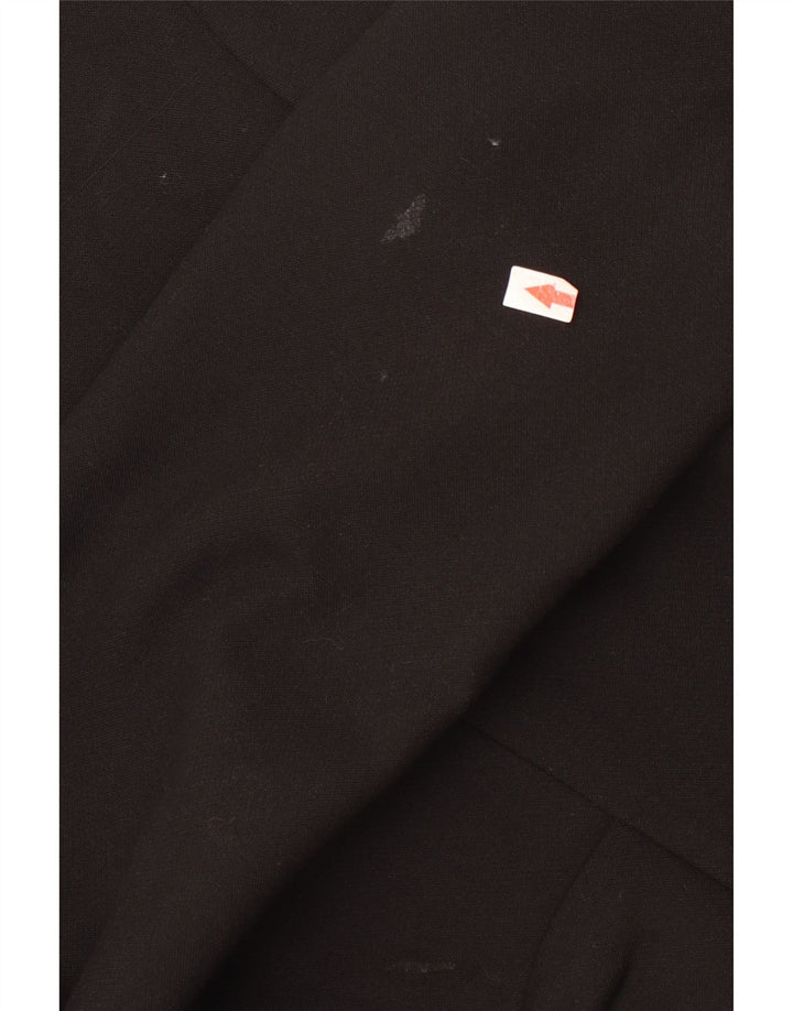 Zara ženski kaput s dvostrukim kopčanjem UK 12 srednji crni poliester