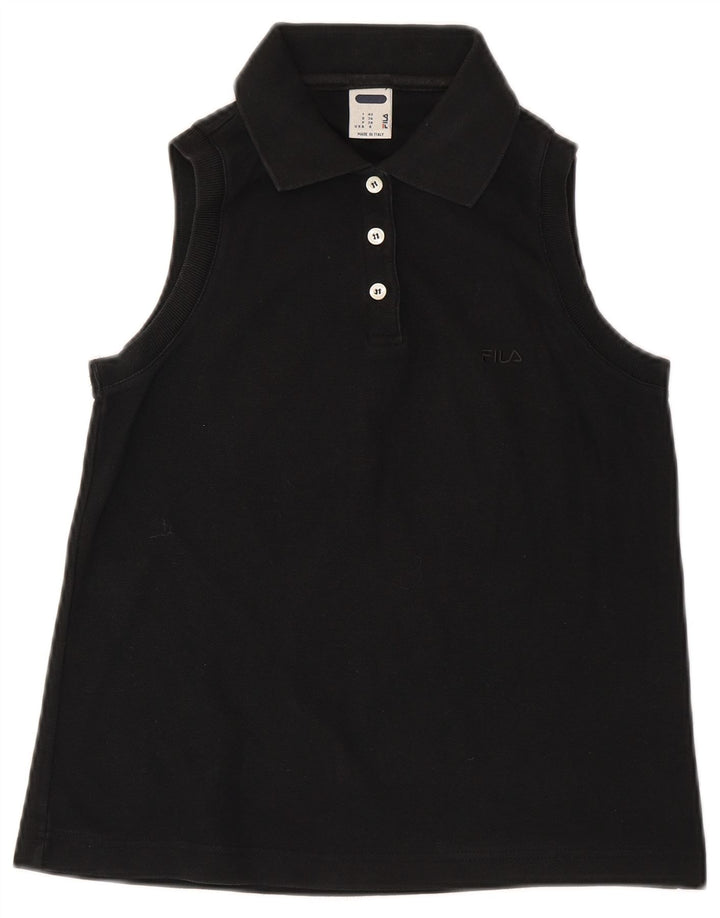 Fila ženska polo majica bez rukava IT 42 Srednje crni pamuk