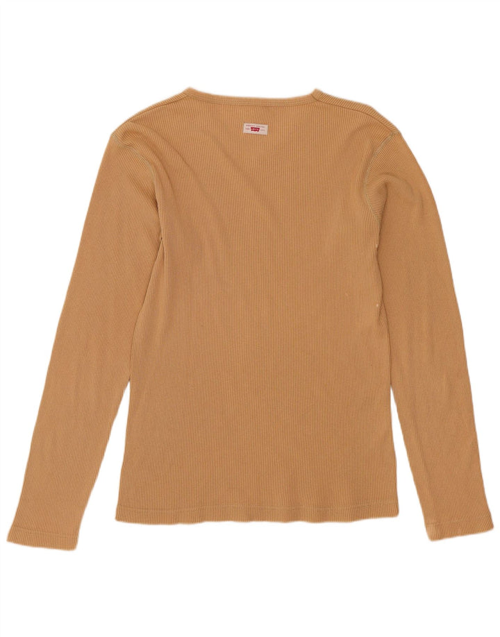 Levi's ženska majica dugih rukava UK 12 srednje bež pamuk