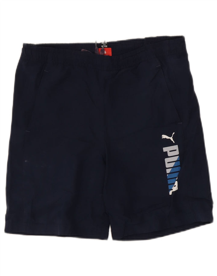 Puma Boys Graphic Sport Shorts 13-14 Years tamnoplavi poliester