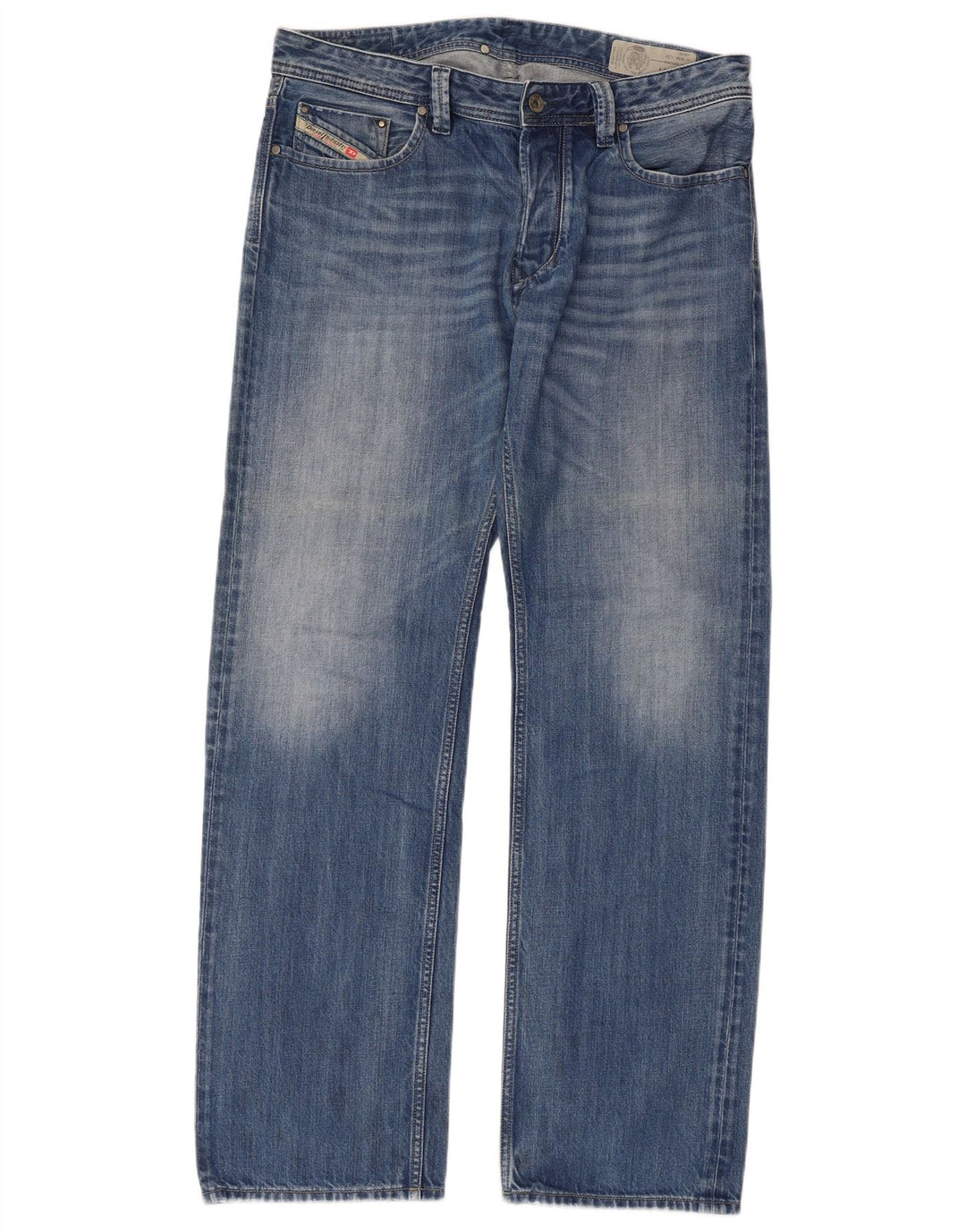 DIESEL Muške ravne traperice Larkee Regular Fit W34 L32 Plavi pamuk