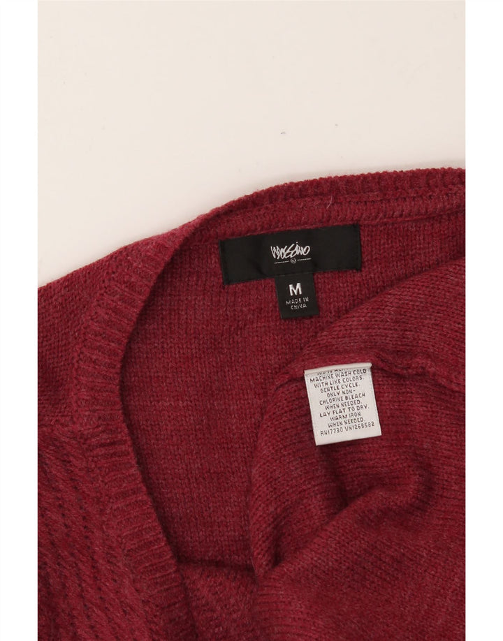 MOSSIMO Womens Long Sleeve Jumper Dress UK 14 Medium Red Acrylic Vintage Mossimo and Second-Hand Mossimo from Messina Hembry 