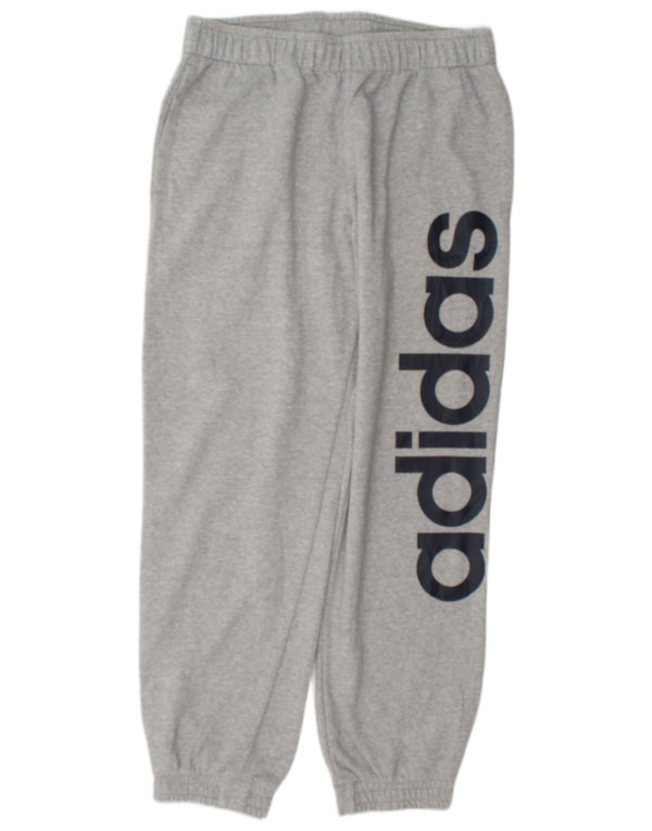 Adidas muške trenirke Climalite Graphic Hlače Joggers Large Grey Pamuk