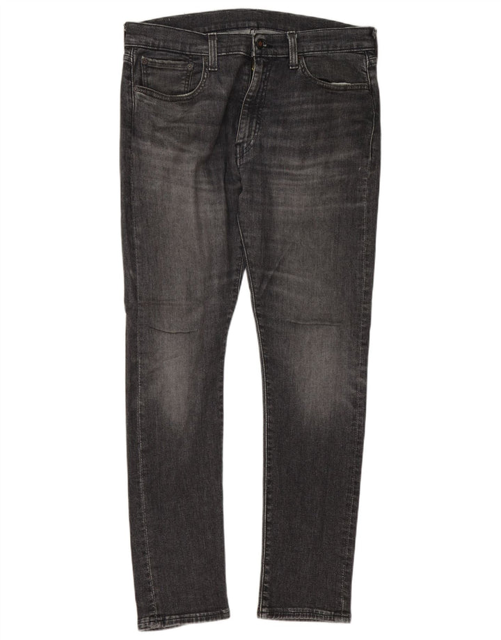Levi's muške uske traperice W36 L32 sivi pamuk