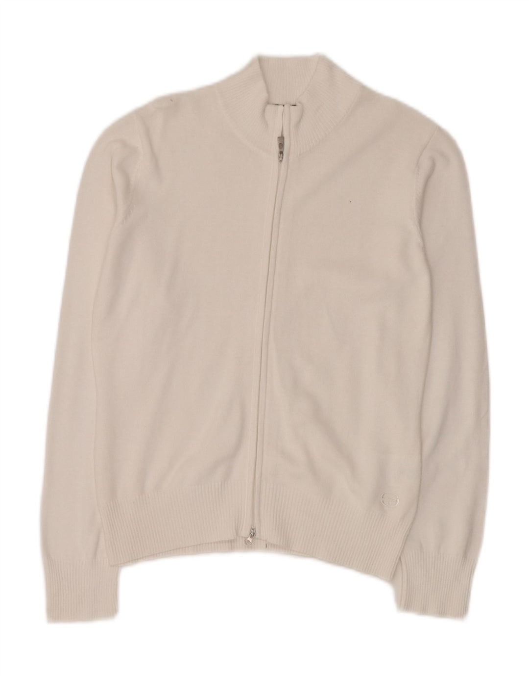 Sergio Tacchini ženski kardigan džemper IT 44 Srednje bijeli pamuk