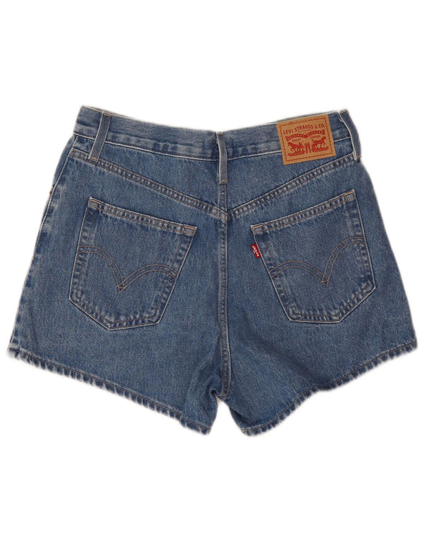 Levi's ženske kratke traper hlače s visokim strukom W28 srednje plavi pamuk