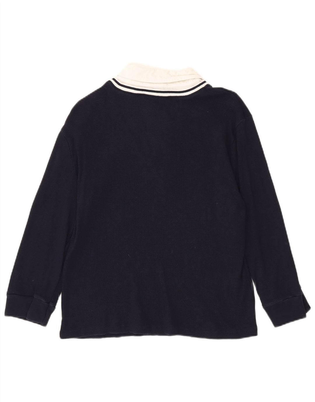 RALPH LAUREN Ženska majica s 3/4 rukavima UK 18 XL tamnoplavi pamuk u blokovima