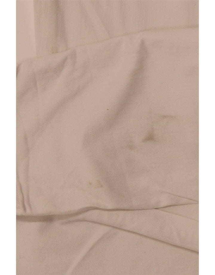 CREW CLOTHING Ženske uske ležerne hlače UK 12 Srednje W30 L29 Bijele