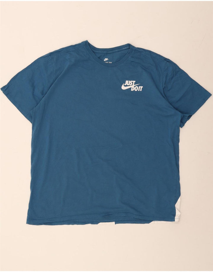 NIKE Muška majica kratkih rukava atletskog kroja 2XL plava