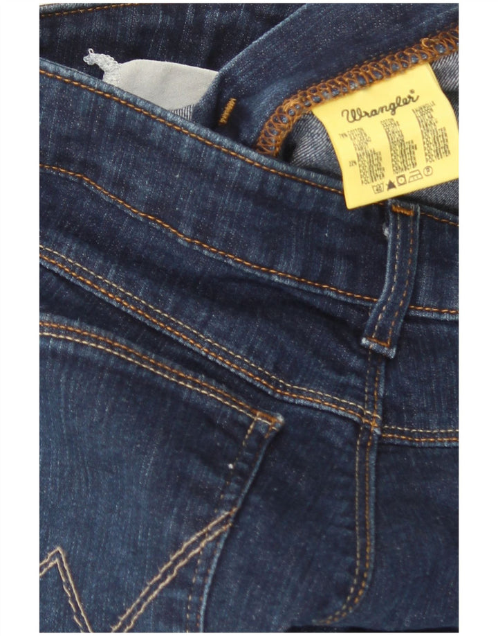Wrangler ženske lepršave traperice W31 L32 tamnoplavi pamuk