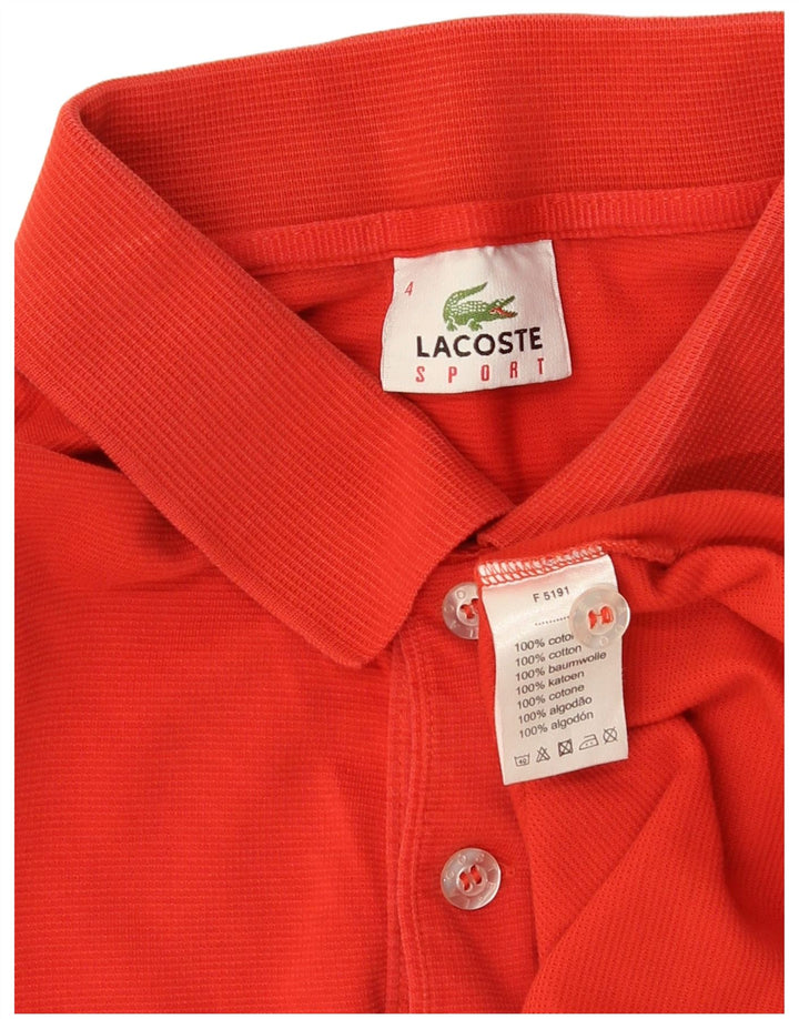 Lacoste muška polo majica veličine 4, srednje crveni pamuk