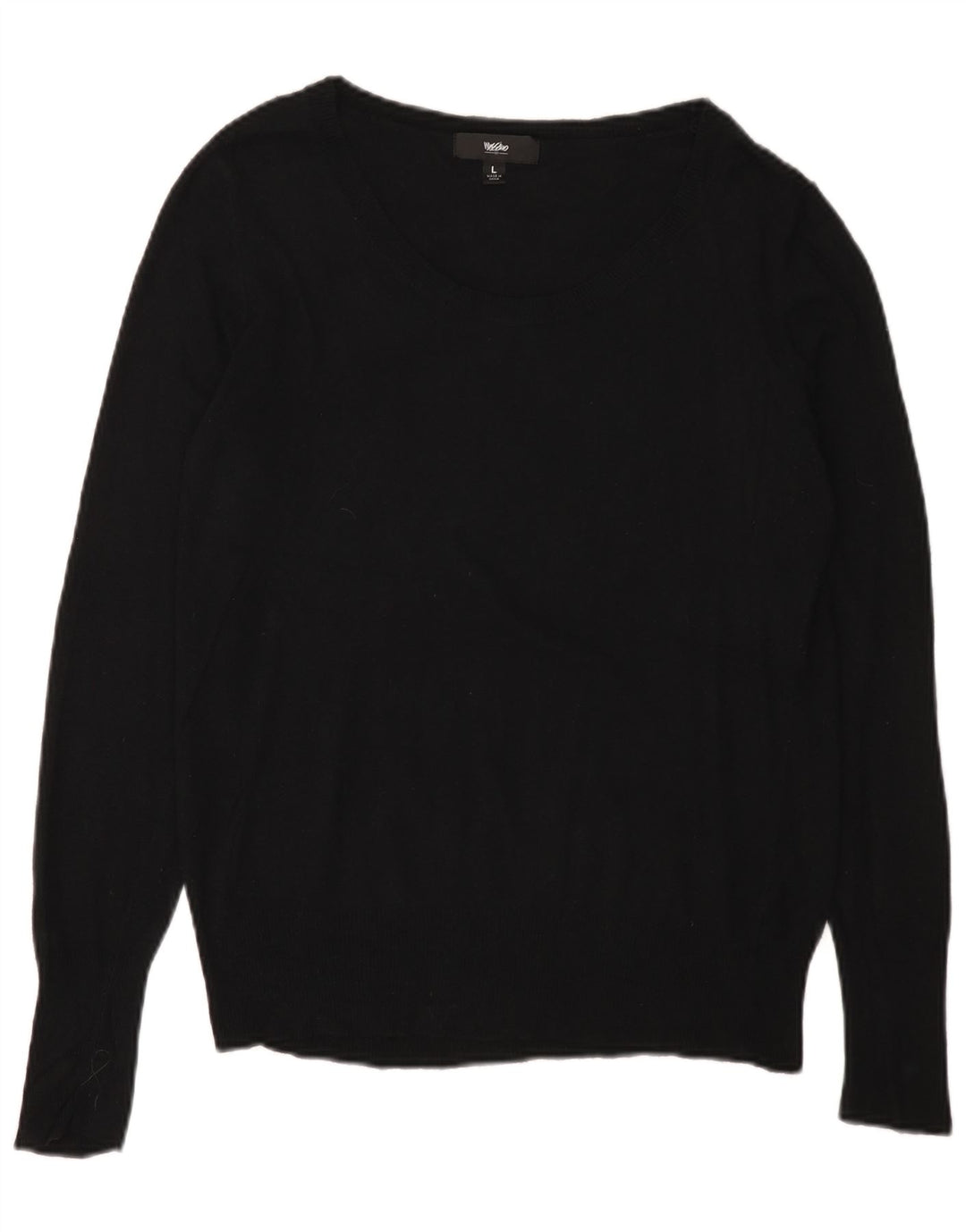 MOSSIMO ženski džemper s morskim izrezom UK 14 Veliki crni najlon