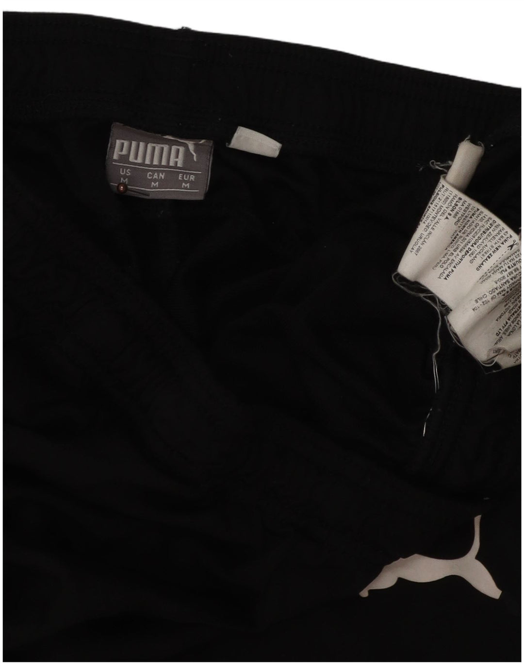 Puma muške uske trenirke srednje crne sportske hlače od poliestera