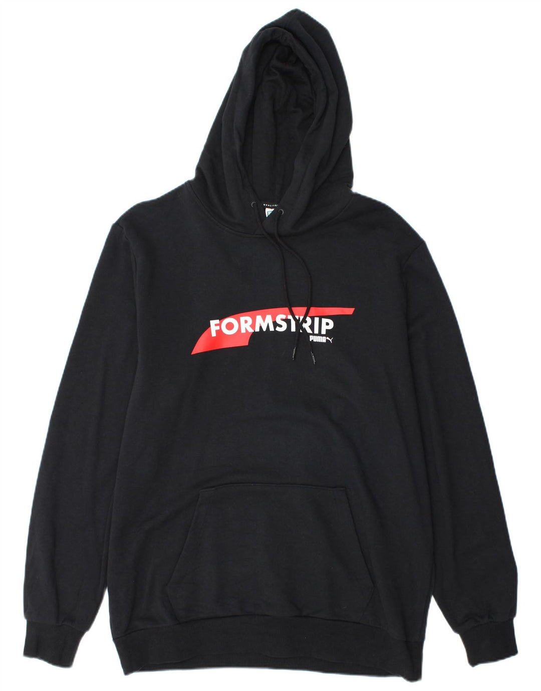 PUMA muška majica s kapuljačom s kapuljačom, velika crna