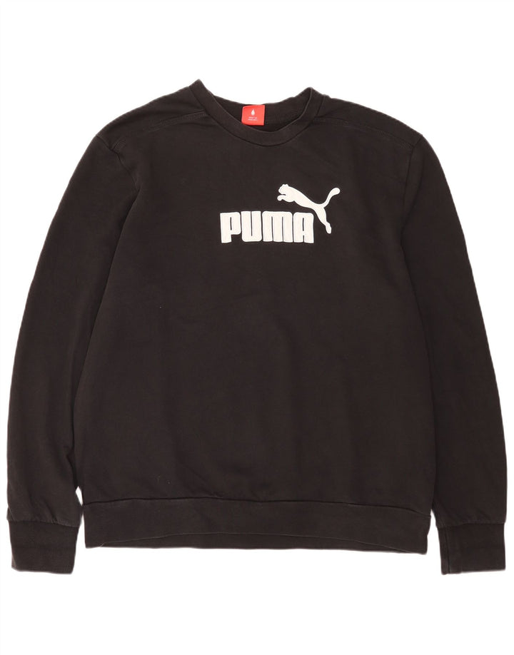 Puma muški džemper s grafičkim motivima 2XL crni pamuk