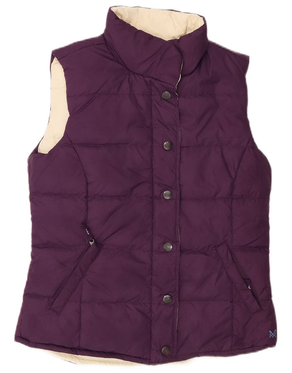 Crew Clothing Ženska reverzibilna podstavljena jakna UK 10 Small Purple Colourblock
