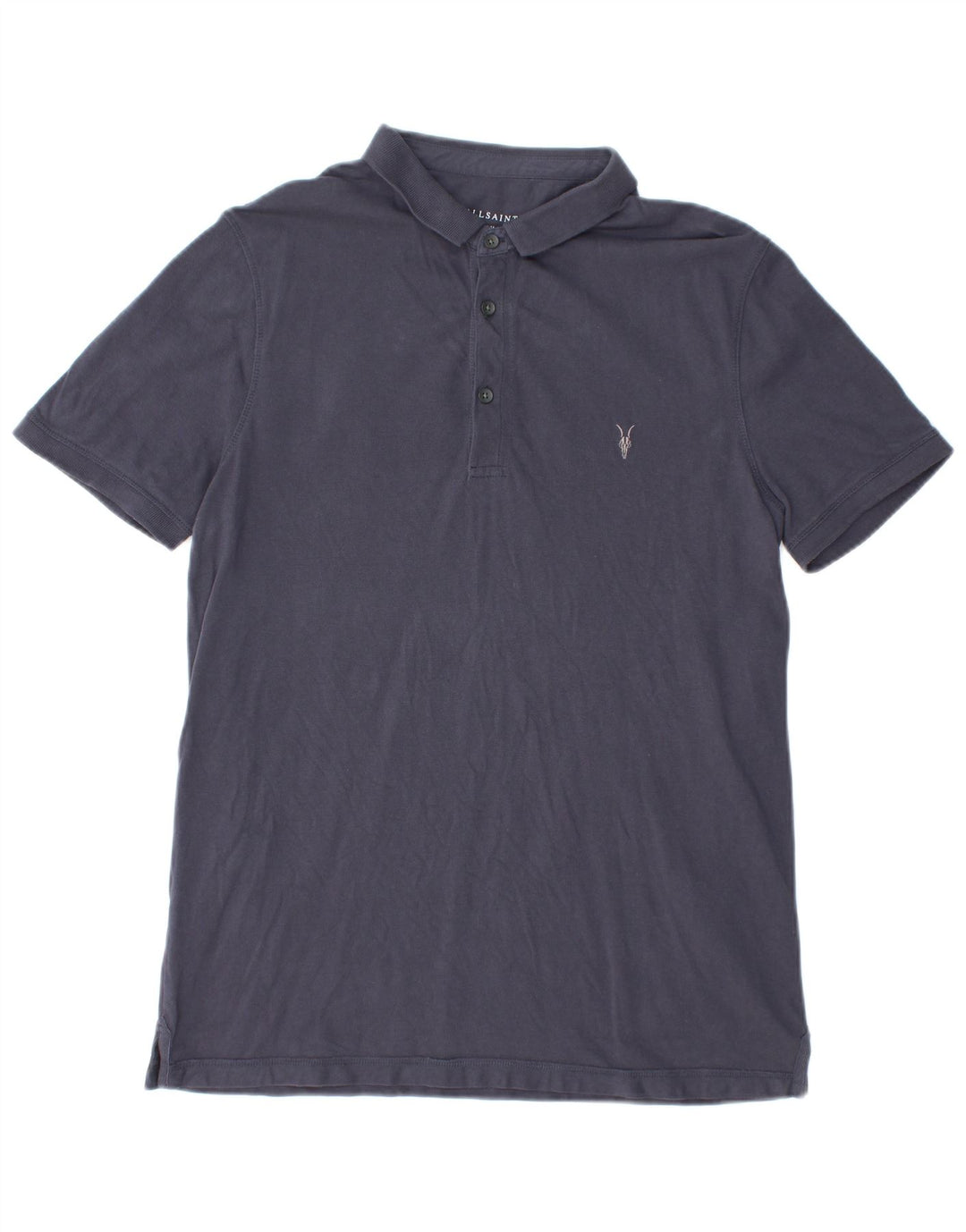 ALL SAINTS Muška polo majica velika tamnoplava pamuk