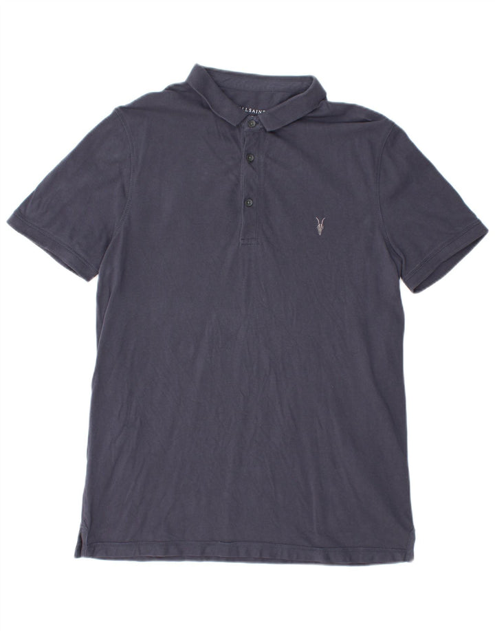 ALL SAINTS Muška polo majica velika tamnoplava pamuk
