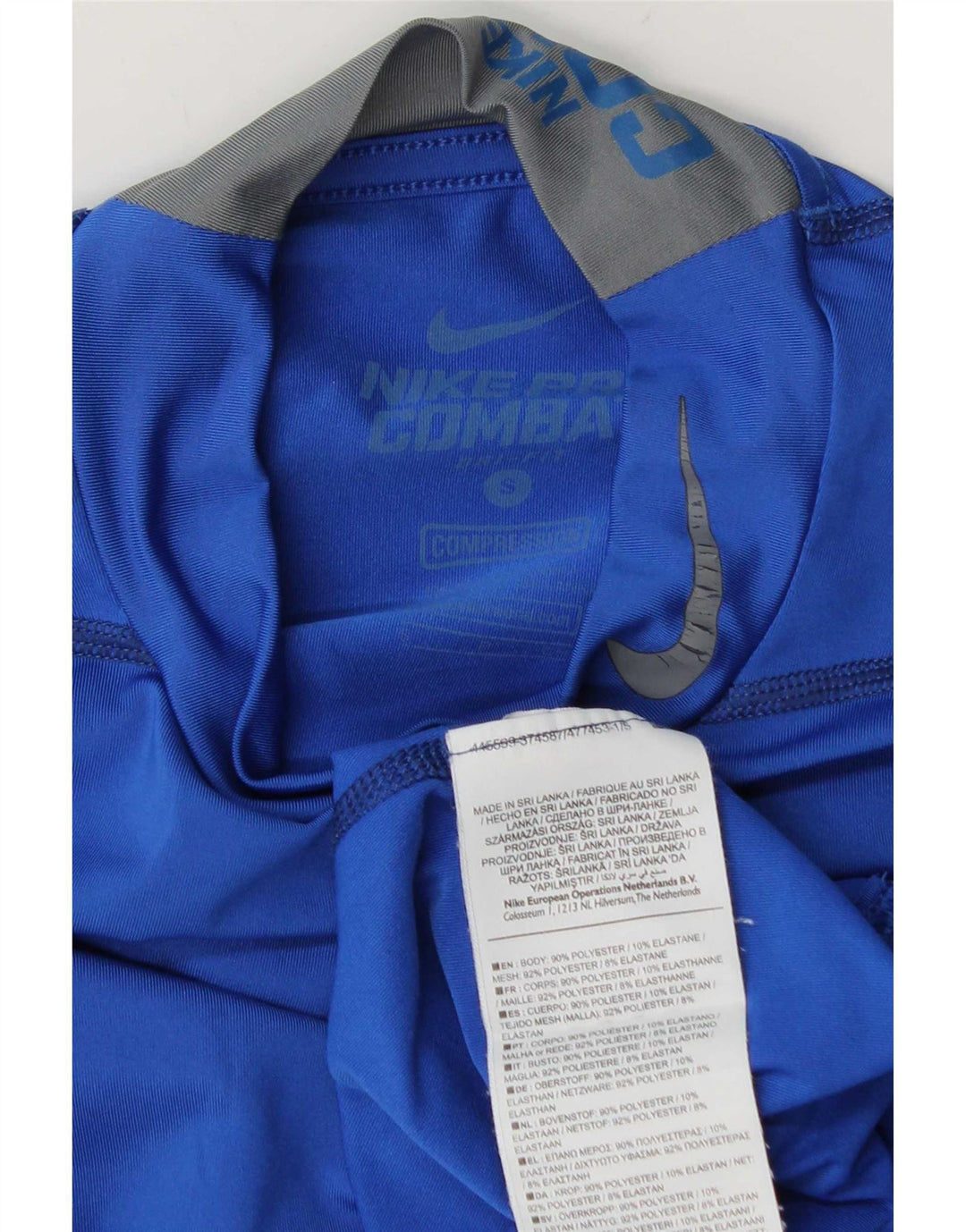 Nike muški Dri Fit top dugih rukava mali plavi poliester